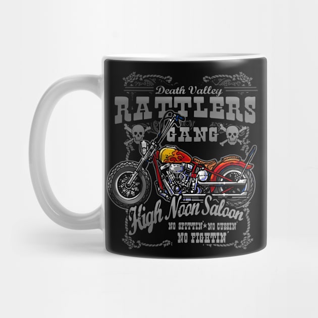 RATTLERS MOTORCYCLE GANG by teepublickalt69